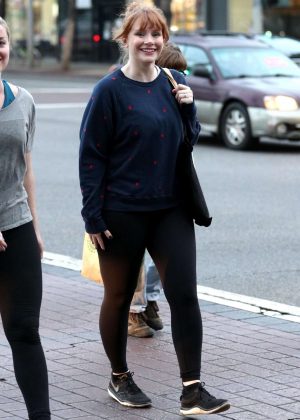 Bryce Dallas Howard in Tights out in West Hollywood