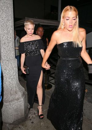 Busy Philipps and Michelle Williams at Poppy for a Golden Globes After Party in LA