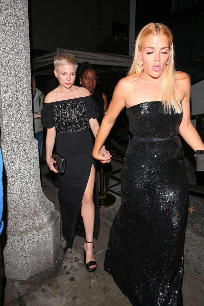 Busy Philipps and Michelle Williams at Poppy for a Golden Globes After Party in LA