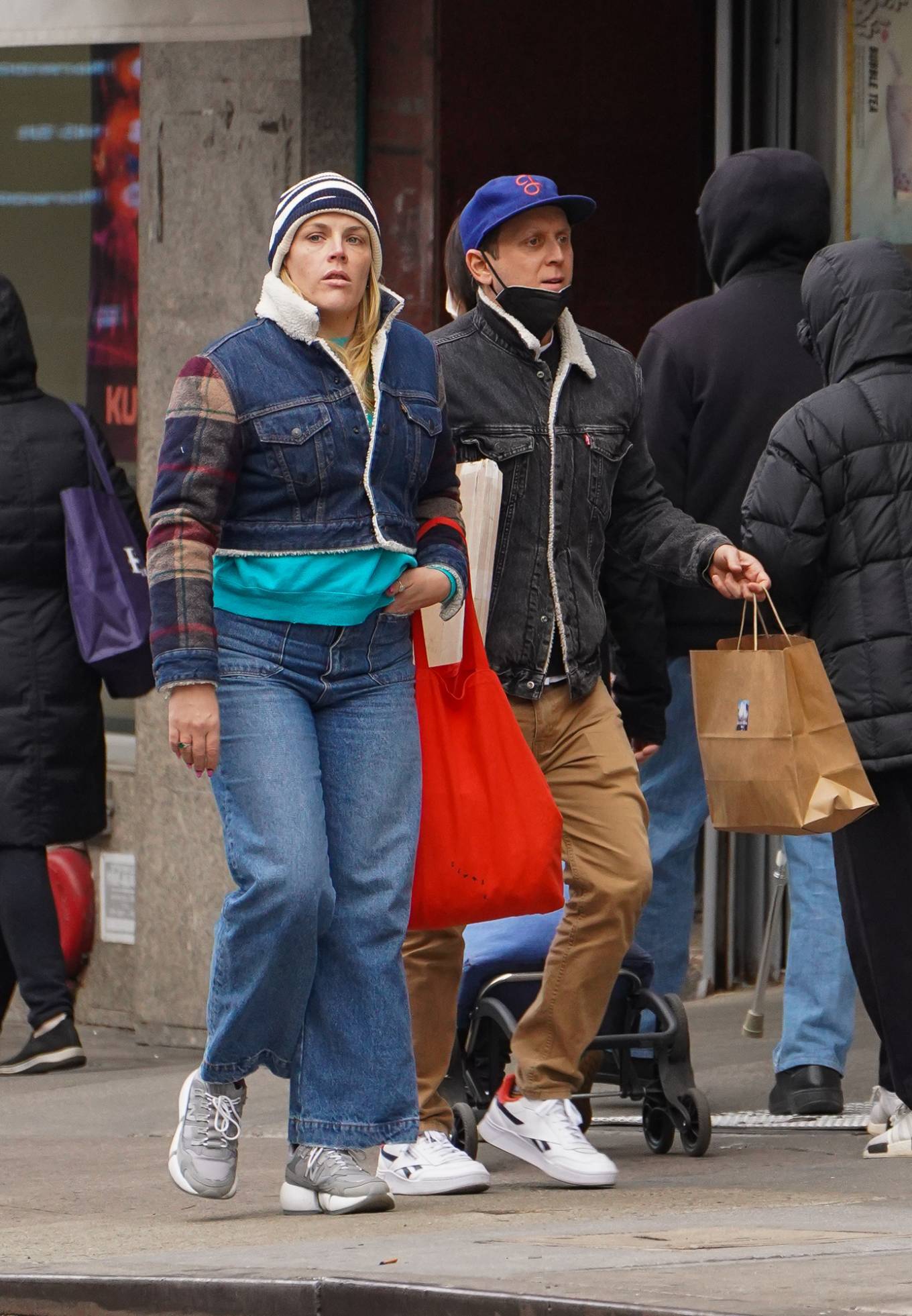 Busy Philipps 2021 : Busy Philipps – Has a mini Cougar Town reunion with former co-star Brad Morris in New York-05
