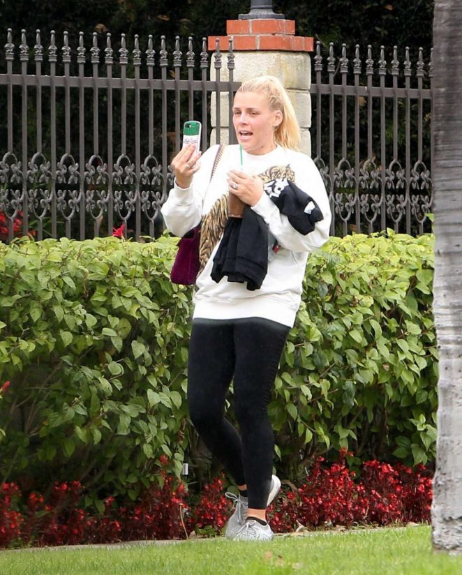 Busy Philipps in Tights out in Los Angeles
