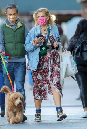 Busy Philipps out with her husband Marc Silverstein in New York City