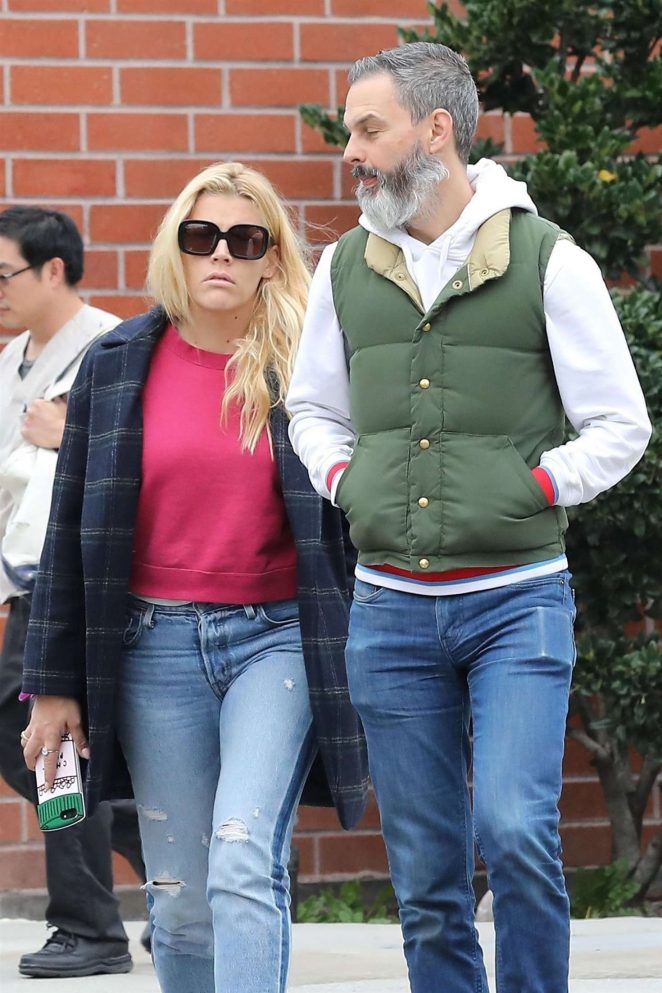 Busy Philipps with her husband out in Beverly Hills