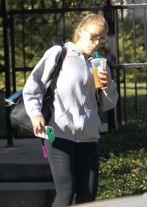 Busy Phillips - Leaving a fitness class in Los Angeles