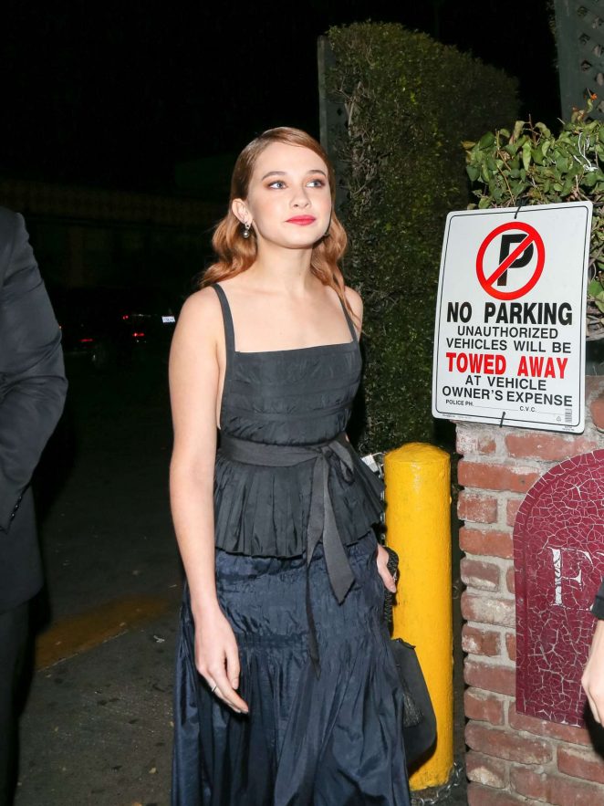 Cailee Spaeny in Black Dress out in Los Angeles
