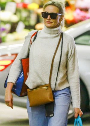 Cameron Diaz shopping at Whole Foods in Beverly Hills
