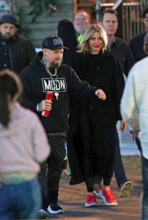 Cameron Diaz - With Benji Madden at Adele concert in London