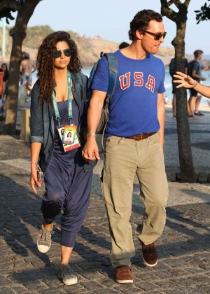 Camila Alves and Matthew McConaughey in Rio de Janeiro