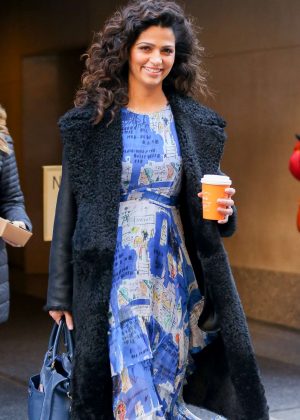 Camila Alves - Leaving the Today Show in New York