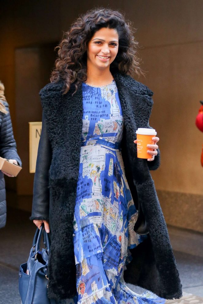 Camila Alves - Leaving the Today Show in New York