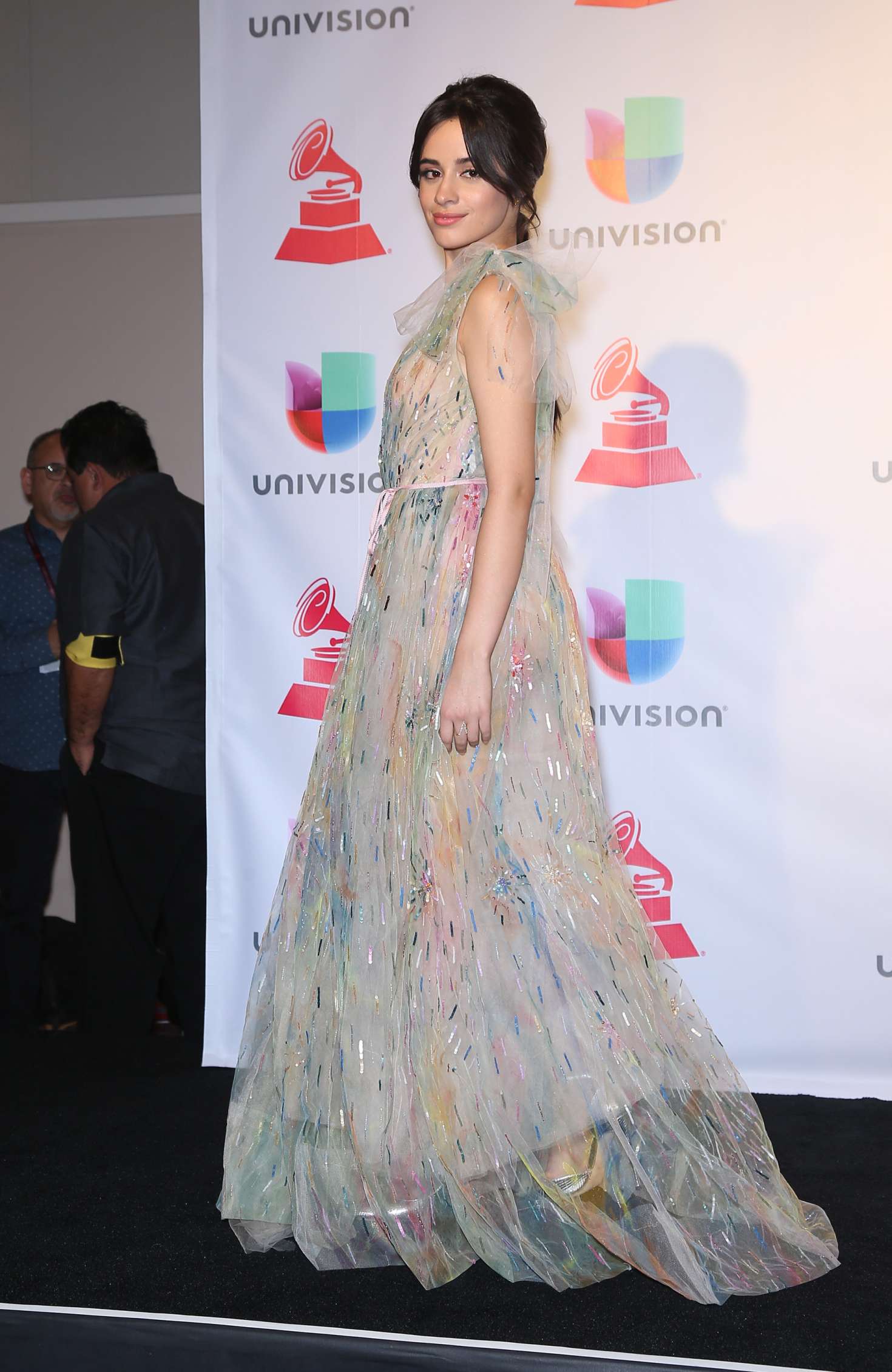 Camila Cabello braless at Latin Grammy Awards in Las Vegas 