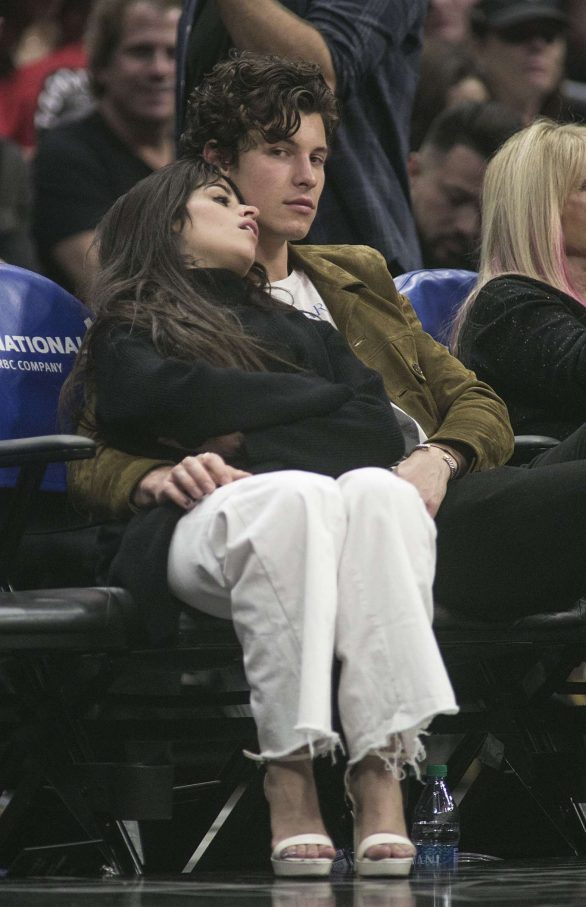Camila Cabello and Shawn Mendes - Los Angeles Clippers and the Toronto Raptors Game in LA
