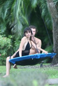 Camila Cabello and Shawn Mendes - Pictured on a swing