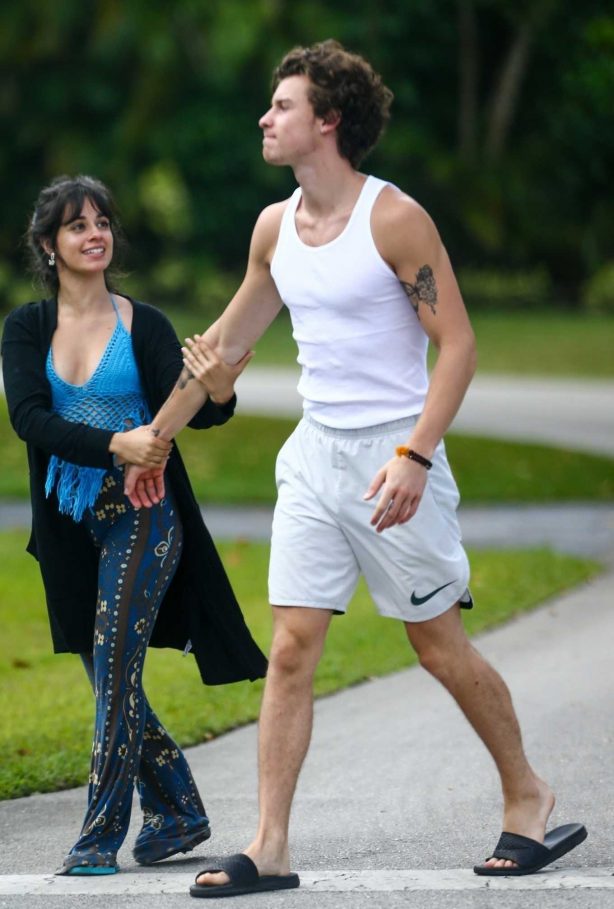 Camila Cabello and Shawn Mendes take a morning walk in Los Angeles