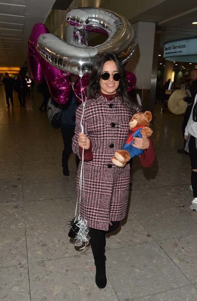 Camila Cabello - Arriving at Heathrow Airport in London