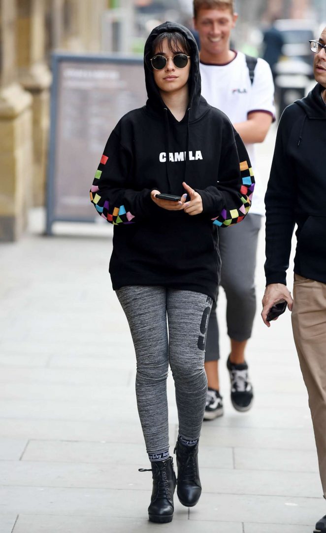 Camila Cabello in Tights - Out in Manchester