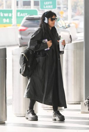 Camila Cabello - Seen after Heidi Klum's Halloween Bash at LaGuardia Airport in