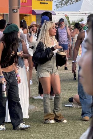 Camila Cabello - Seen on a weekend two of the Coachella Music Festival in Indio with friends