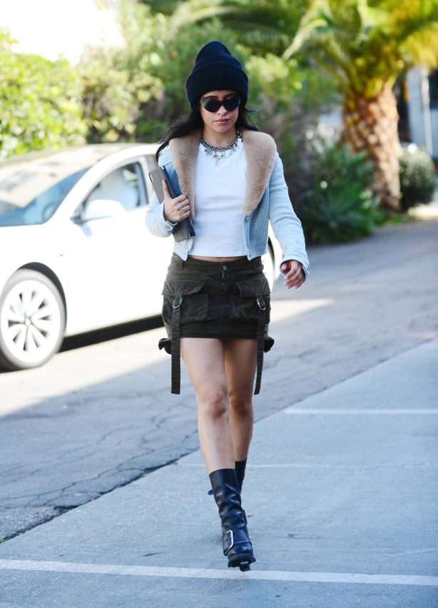 Camila Cabello - Seen while heading to a recording studio in Los Angeles