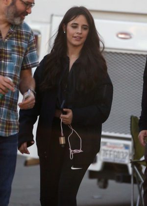 Camila Cabello - Shooting a new music video in Los Angeles