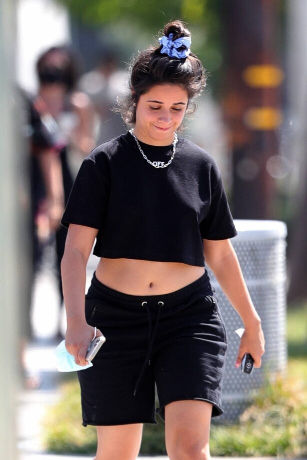Camila Cabello - Shows her midriff while out for coffee in Los Angeles