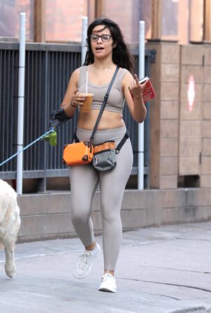 Camila Cabello - With her dog Tarzan in Toronto