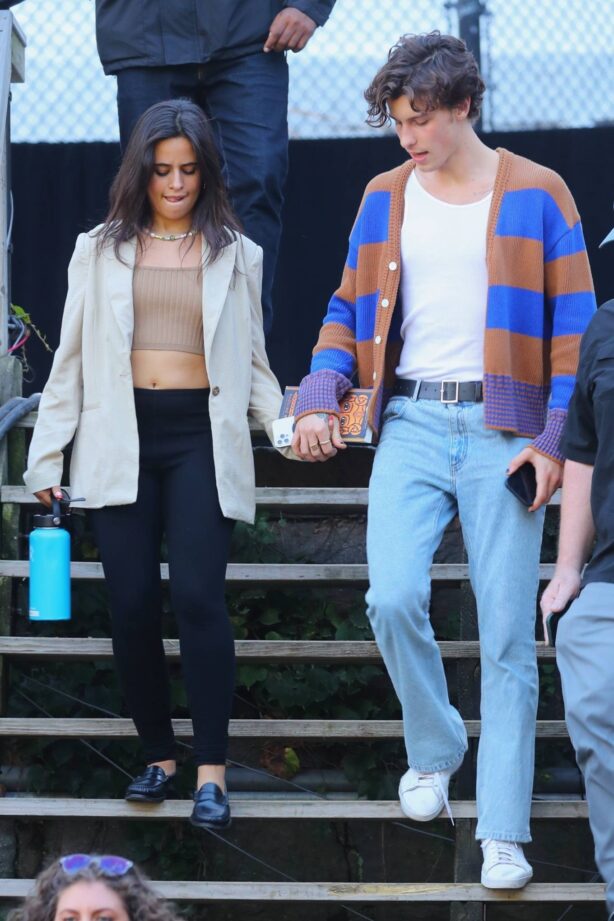 Camila Cabello - With Shawn Mendes leaving soundcheck for the Global Citizens Festival in NYC