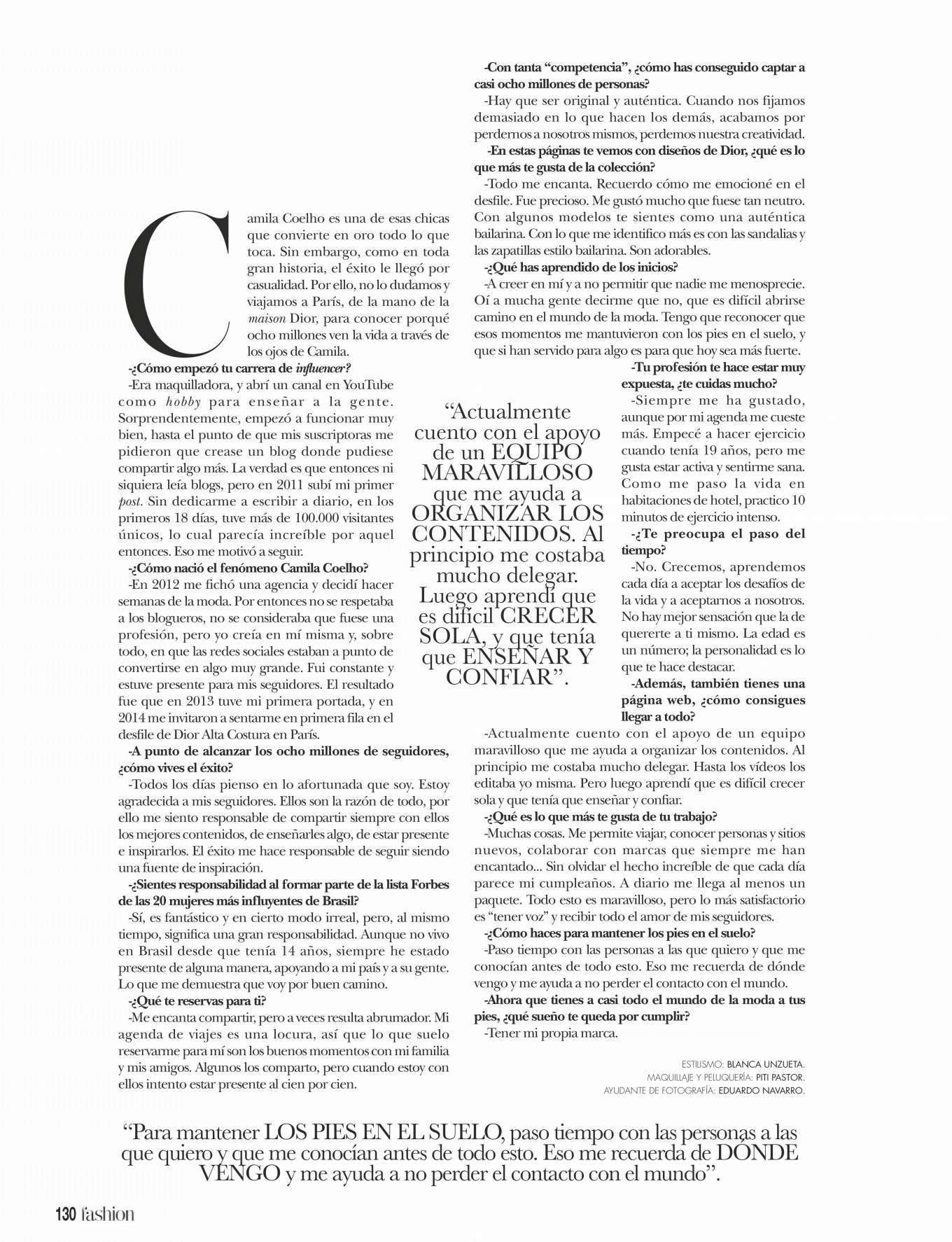 Camila Coelho â€“ Â¡Hola! Fashion Magazine (June 2019)