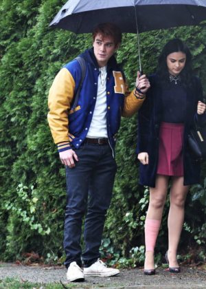 Camila Mendes and KJ Apa - Filming 'Riverdale' in Vancouver