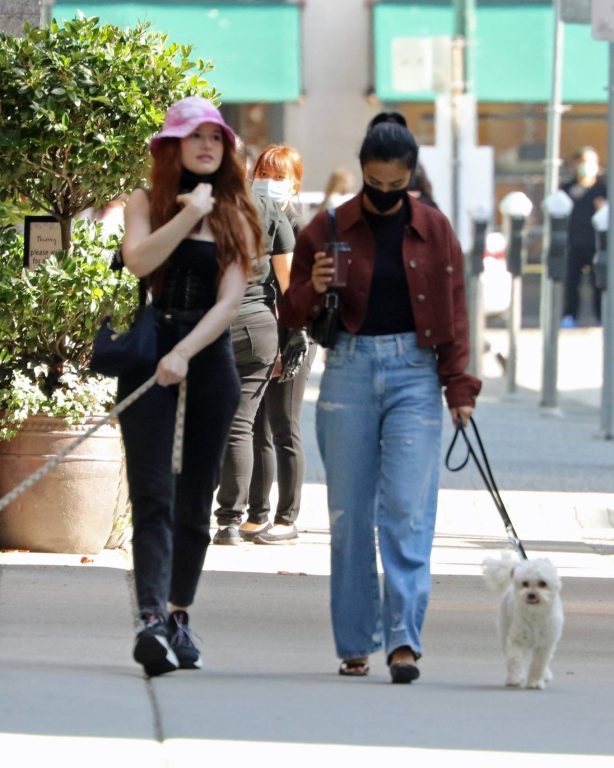 Camila Mendes and Madelaine Petsch - Out for a dogs walk in Vancouver