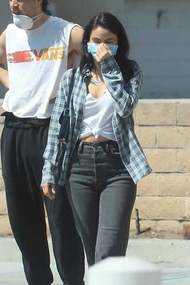 Camila Mendes - Goes for a stroll with friends in West Hollywood