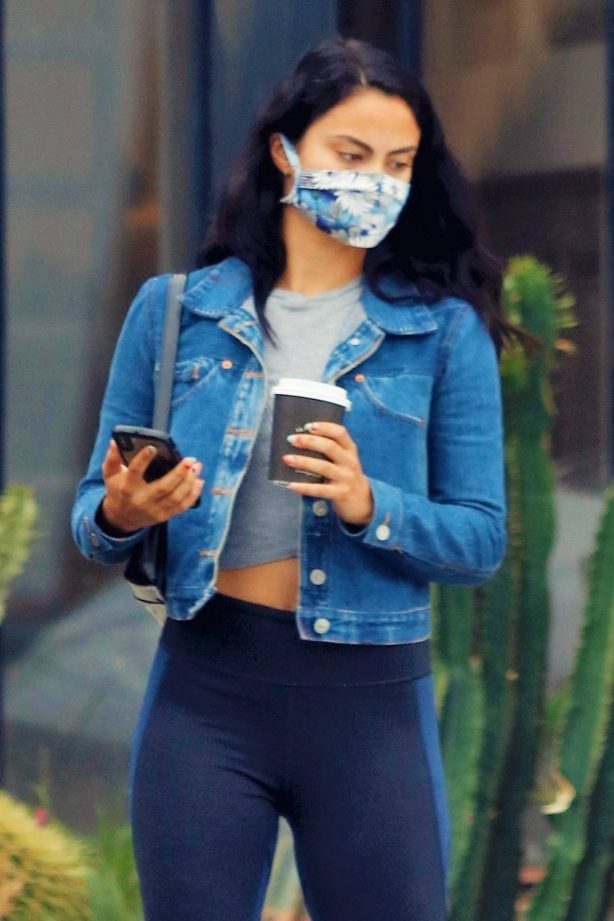 Camila Mendes in Tights - Out on a coffee in Los Angeles