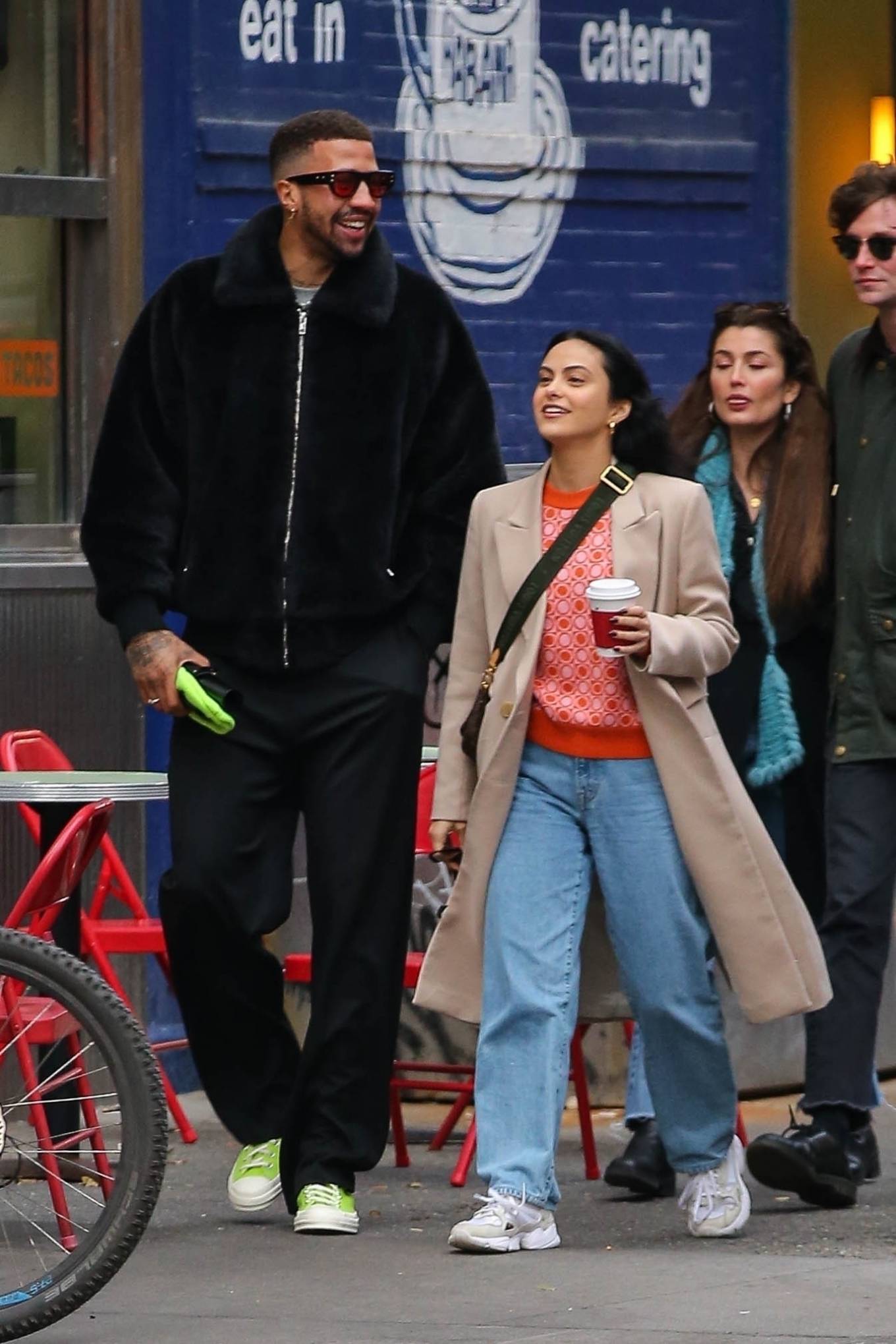 Camila Mendes - is seen during a stroll in New York City