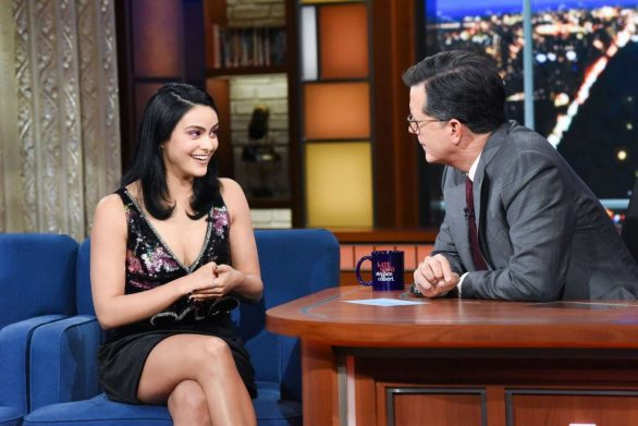 Camila Mendes - On The Late Show with Stephen Colbert in NYC