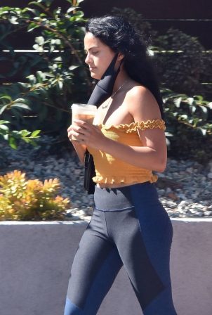 Camila Mendes - Out for a coffee in Los Angeles