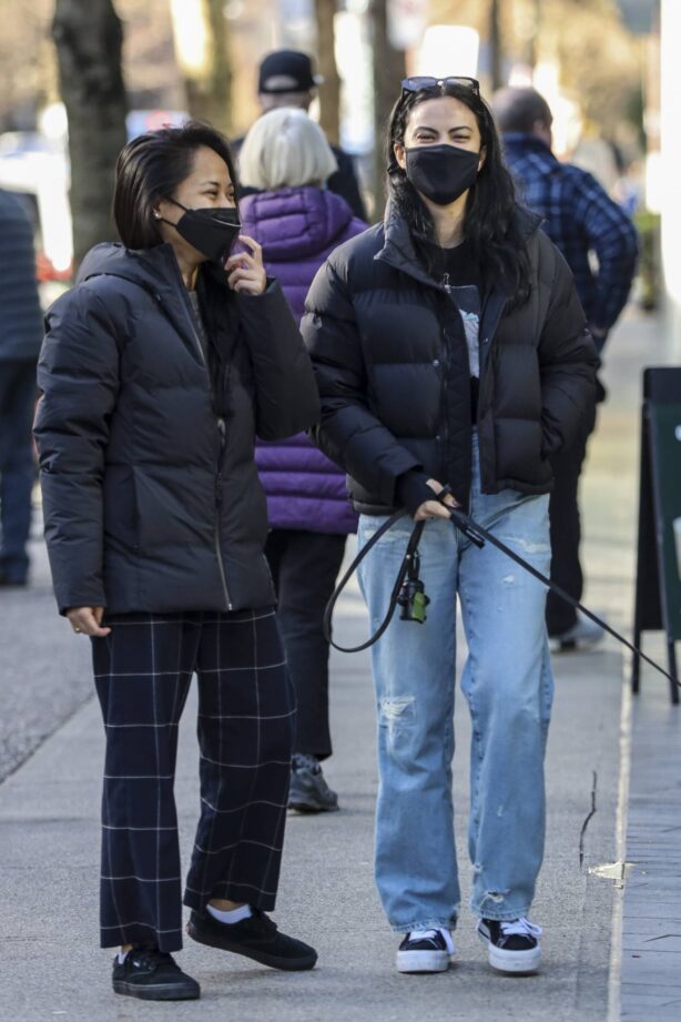 Camila Mendes - Out for a dog walk in Vancouver