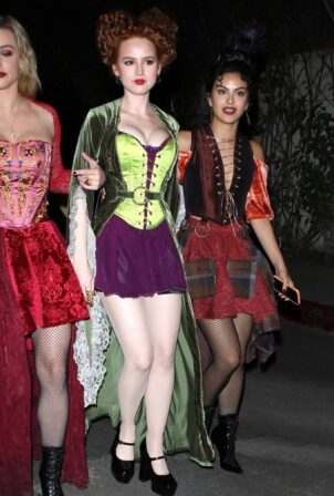 Camila Mendes - With Lili Reinhart and Madelaine Petsch as Hocus Pocus trio in Los Angeles