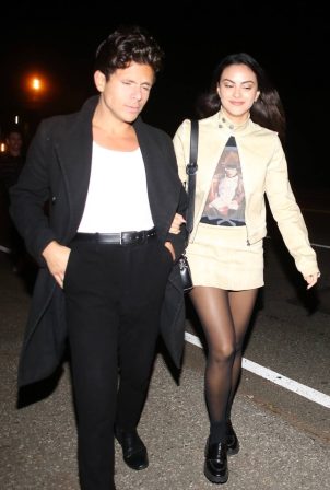 Camila Mendes - With Rudy Mancuso seen attending Jennifer Klein’s Day of Indulgence holiday party