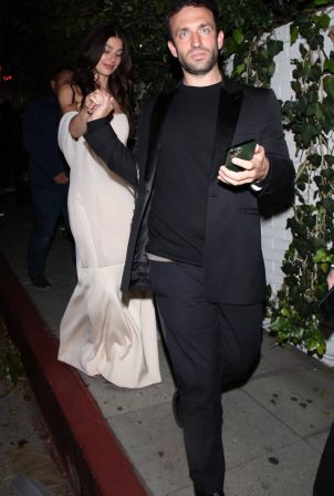 Camila Morrone - Exits HBO's Golden Globes after party at Chateau Marmont in West Hollywood