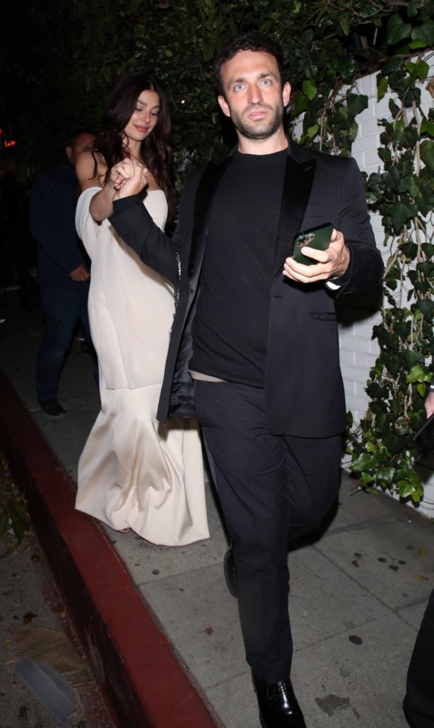 Camila Morrone - Exits HBO's Golden Globes after party at Chateau Marmont in West Hollywood