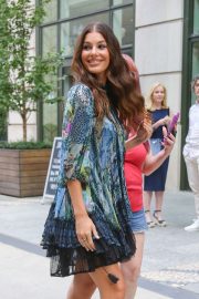 Camila Morrone in Floral Mini Dress - Out in New York