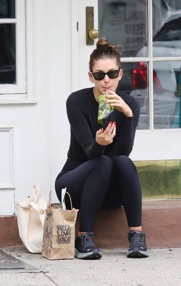 Camila Morrone - Spotted after a gym workout in Manhattan’s West Village