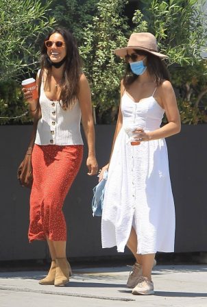 Camilla Belle - On a stroll with a friend in West Hollywood
