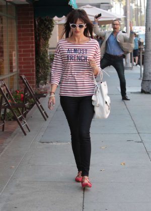 Camilla Belle shopping in Beverly Hills