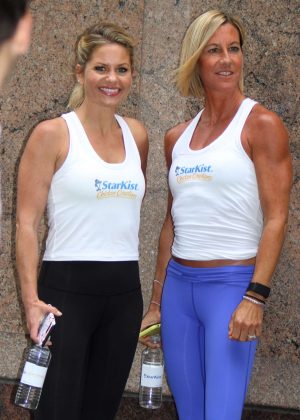 Candace Cameron Bure and Kira Stokes at the 'Neou' Fitness in Manhattan