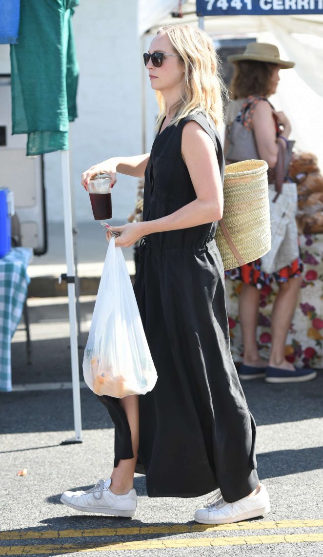 Candice Accola at Farmers Market in Los Angeles