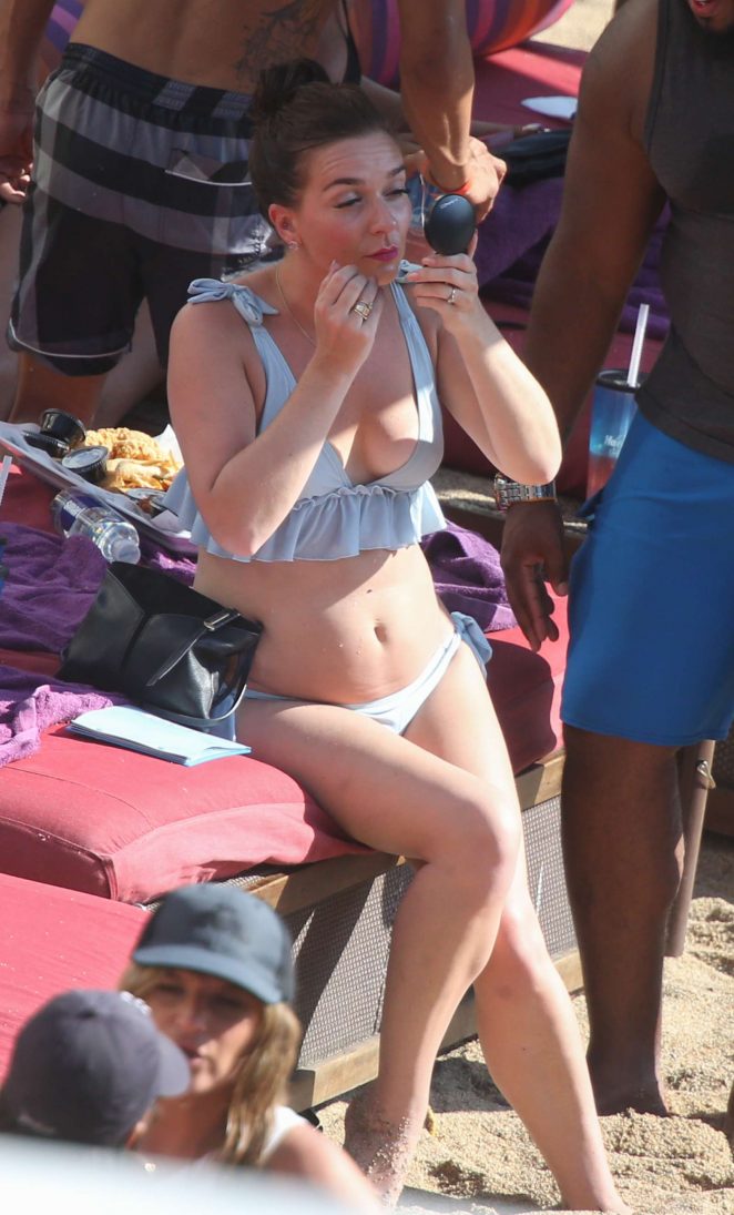 Candice Brown in Bikini at Rehab Pool Party in Las Vegas