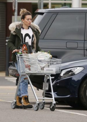 Candice Brown - Shopping at Waitrose in Essex