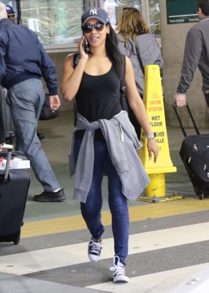 Candice Patton at Vancouver International Airport