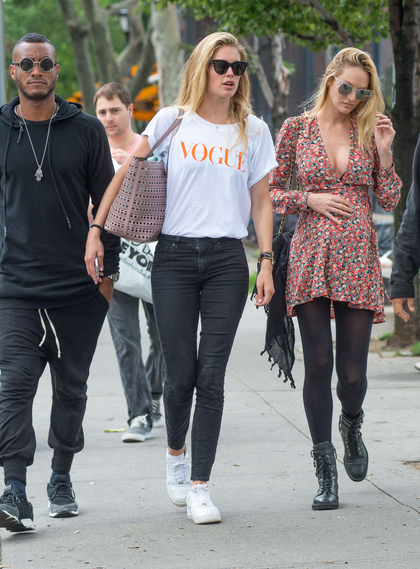 Candice Swanepoel and Doutzen Kroes out in NYC -03 | GotCeleb